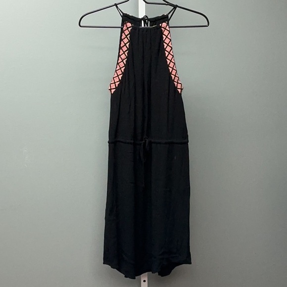 Gianni Bini Dresses & Skirts - Gianni Bini Black and Pink Halter Sundress